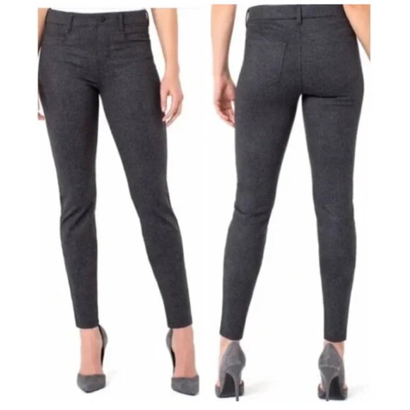 Liverpool Pull On Stretch Knit Tweed Pattern Skinny Pants - Picture 1 of 10